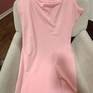 Simple Sleeveless baby Pink dress